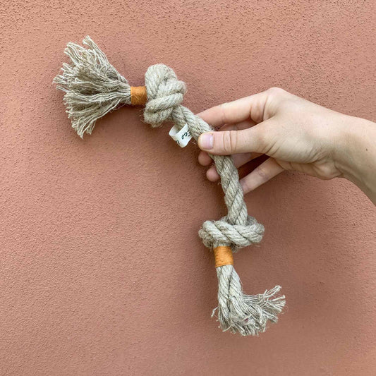 Corda intrecciata - Gioco naturale per cani - Eco Impronta