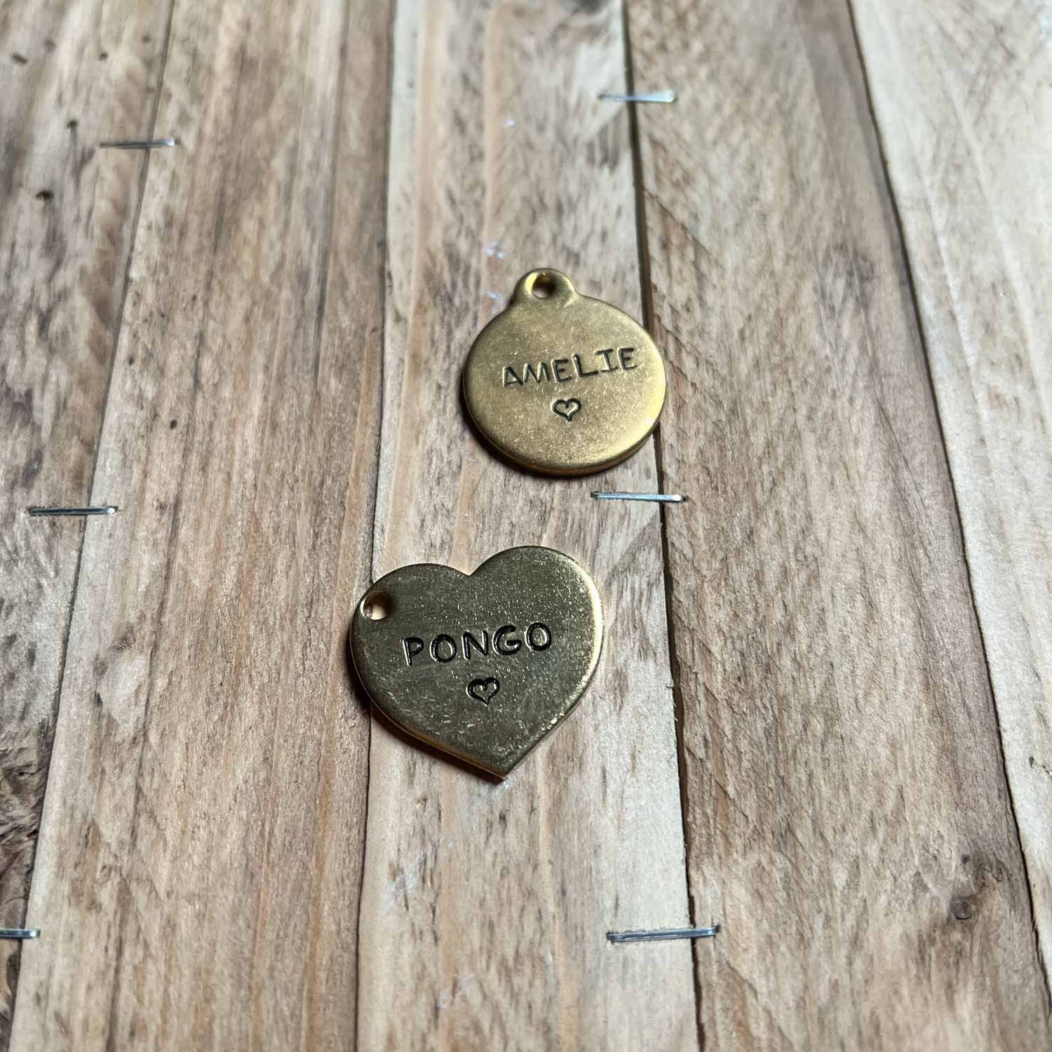 Medaglietta in ottone personalizzata - Eco Impronta