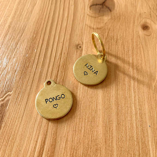 Medaglietta in ottone personalizzata - Eco Impronta